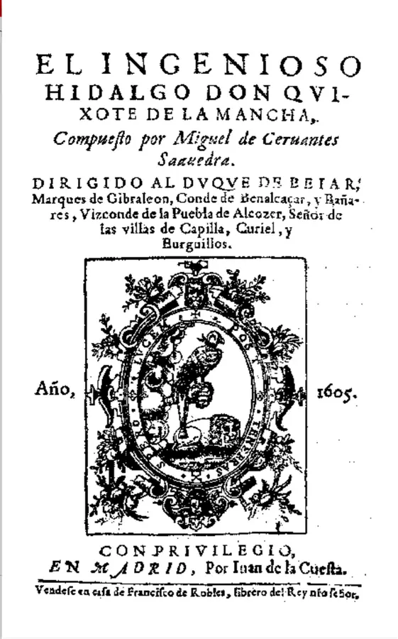 Portada de Don Quijote
